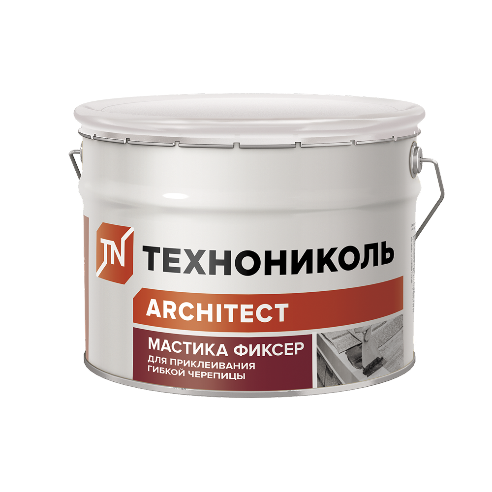 Мастика  для гибкой черепицы ТЕХНОИКОЛЬ №23 (Фиксер), ведро 12 кг