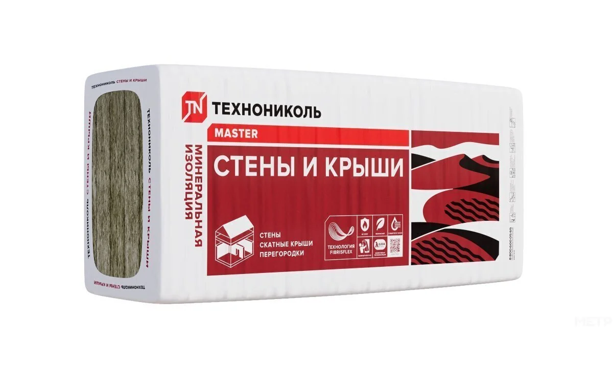 Плиты теплозвукоизоляционные 34 PN Стены и крыши ПРОФ [20] 1200-600-60