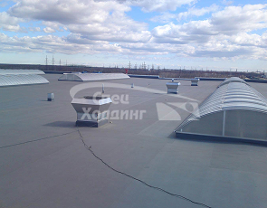 Монтаж зенитных фонарей