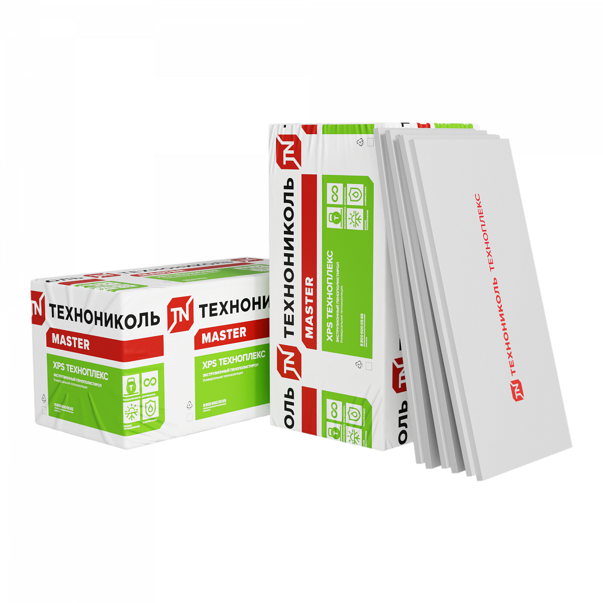 Плиты пенополистирольные экструзионные ТЕХНОПЛЕКС/TECHNOPLEX  1180х580х30-L(0,266925м3, 13 плит) уп.