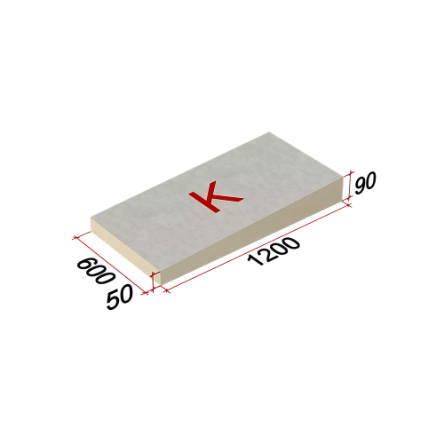 Плиты теплоизоляционные LOGICPIR SLOPE-3,4% (K) СХМ/СХМ Г4 1200х600х50-90 (5,76м2),уп.